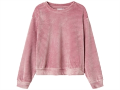 Name It mauve orchid velvet short top